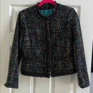 DREW for Anthropologie Multicolor Boucle Channel Type Women's Blazer